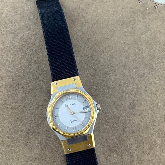 Vintage 1990's Bucherer Ladies 2 Tone Gold and Silver Dress Quartz Watch - Picture 3 of 11